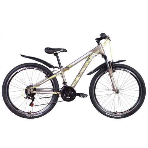 

Велосипед DISCOVERY TREK 26" 13" 2021 Серый с желтым (м)