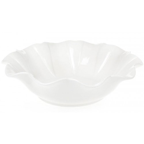 

Набор 2 фарфоровых салатника White City Волна 1700мл Ø30.5см, белый фарфор