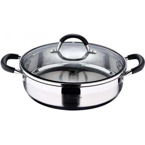 

Сотейник Bergner Master Pro Foodies 3.8л, Ø28x7см с крышкой, индукция
