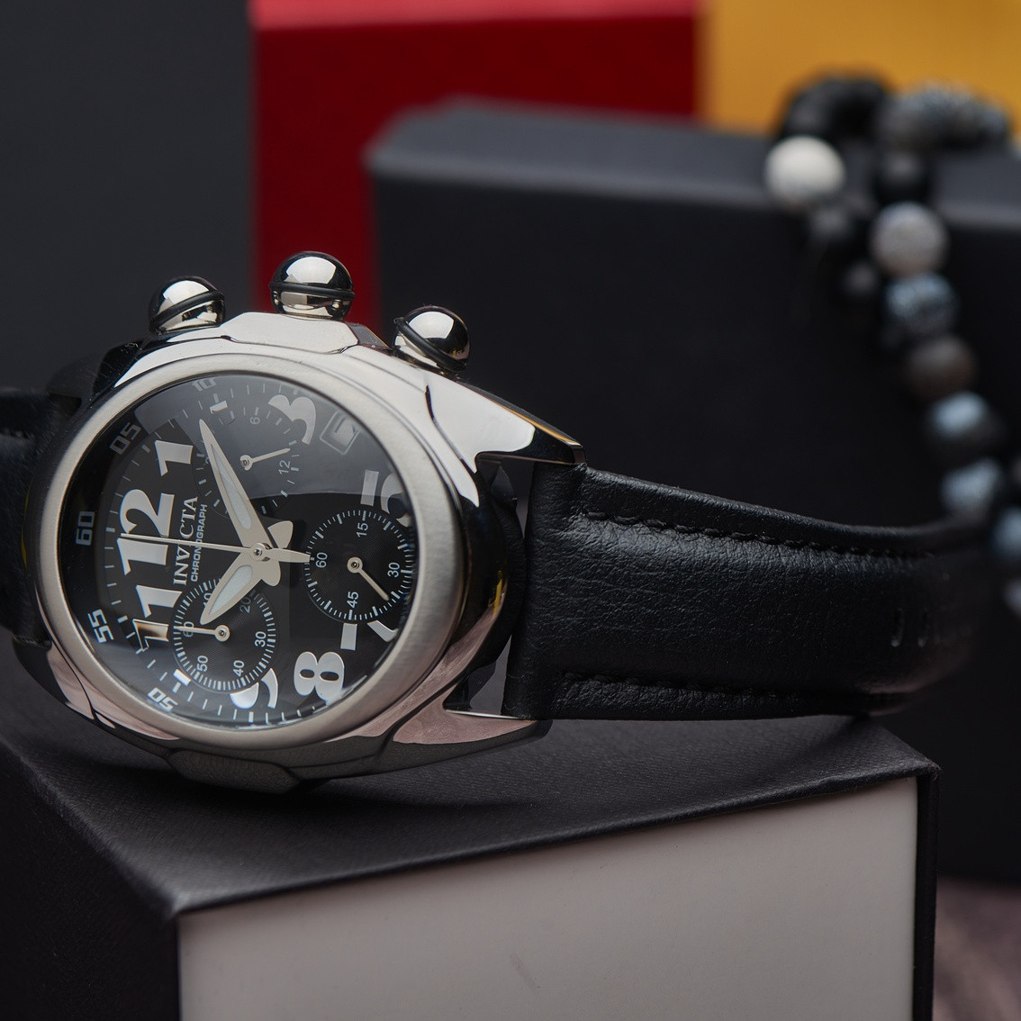

Швейчарские мужские классические часы хронограф Инвикта Invicta Lupah 31400