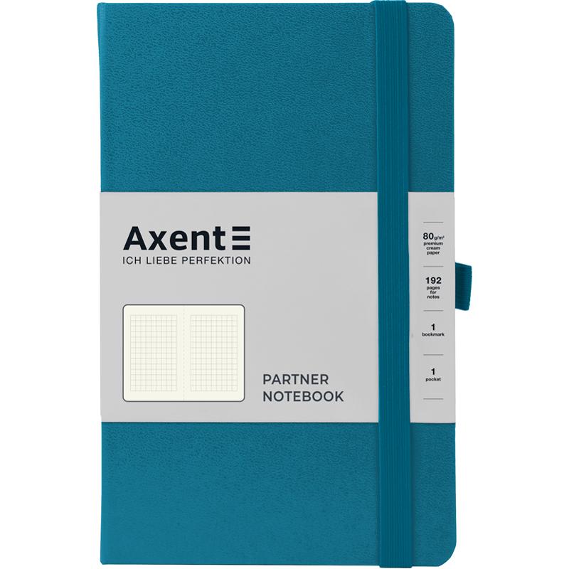 

Книга записная Axent 8201-47-A Partner 12.5 x 19.5 см клетка 96 л Синий индиго (60464)