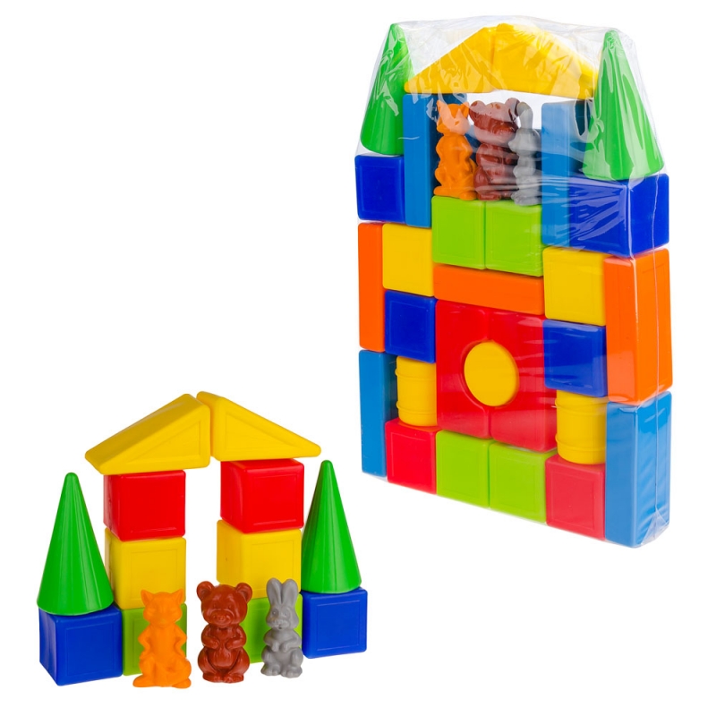 

Пластиковый конструктор Colorplast Теремок №2 32 деталей