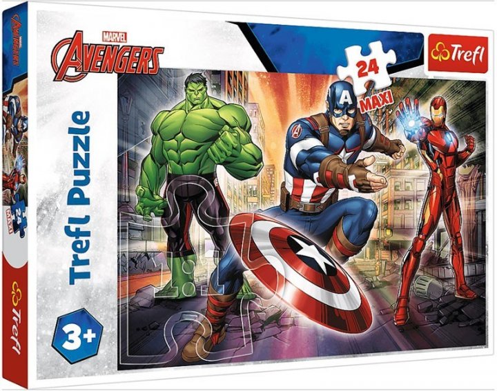 

Пазлы Trefl В мире Мстителей Marvel 24 элемента MAXI