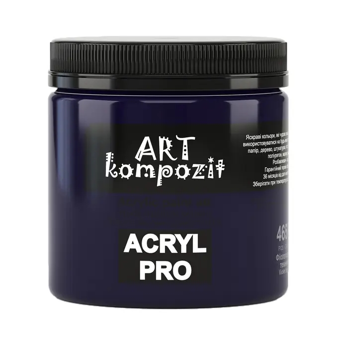 

Краска акриловая Art Kompozit цвет фиолетовый темный 430 мл