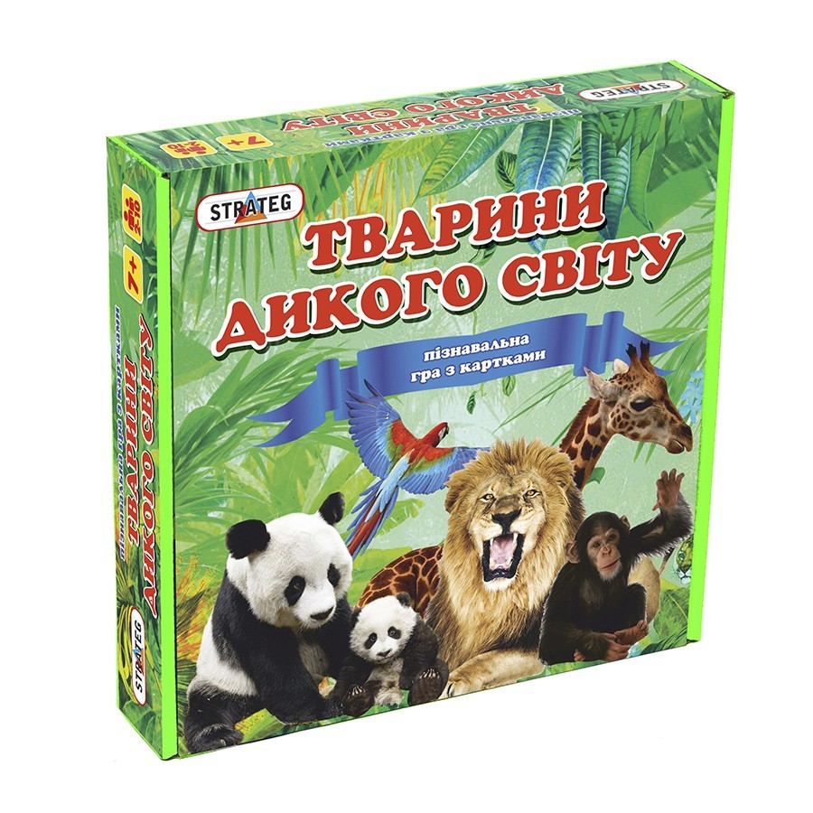 

Настольная игра “Тварини дикого світу” STRATEG 25x25x5 см