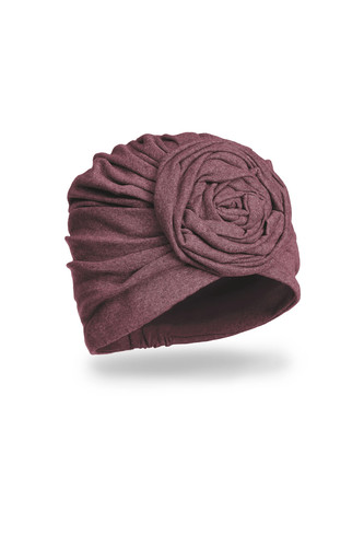 

Красивая трикотажная шапка-чалма Нес" (Nes) цвет 890 фиалка