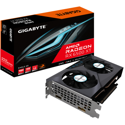 

Відеокарта GIGABYTE Radeon RX 6500 XT 4Gb EAGLE (GV-R65XTEAGLE-4GD)
