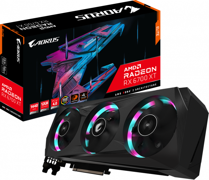 

Відеокарта Gigabyte Radeon RX 6700 XT 12Gb AORUS ELITE (GV-R67XTAORUS E-12GD)