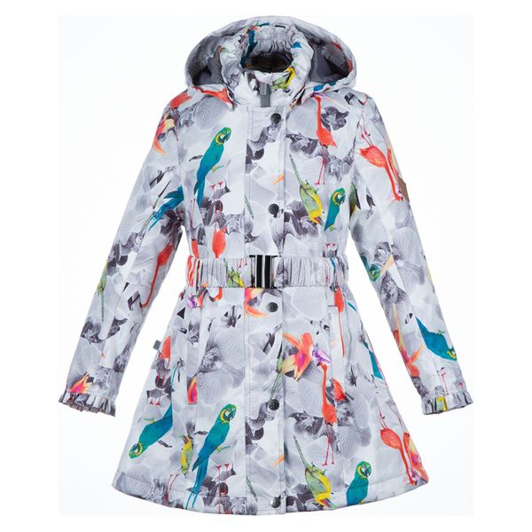 

Пальто демисезонное HUPPA LEANDRA 18030004-91220 белый с принтом 134 см (4741468750484)