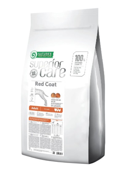 

Сухой корм для взрослых собак с рыжим окрасом шерсти, для малых пород Superior Care Red Coat Adult All Breeds 17 кг