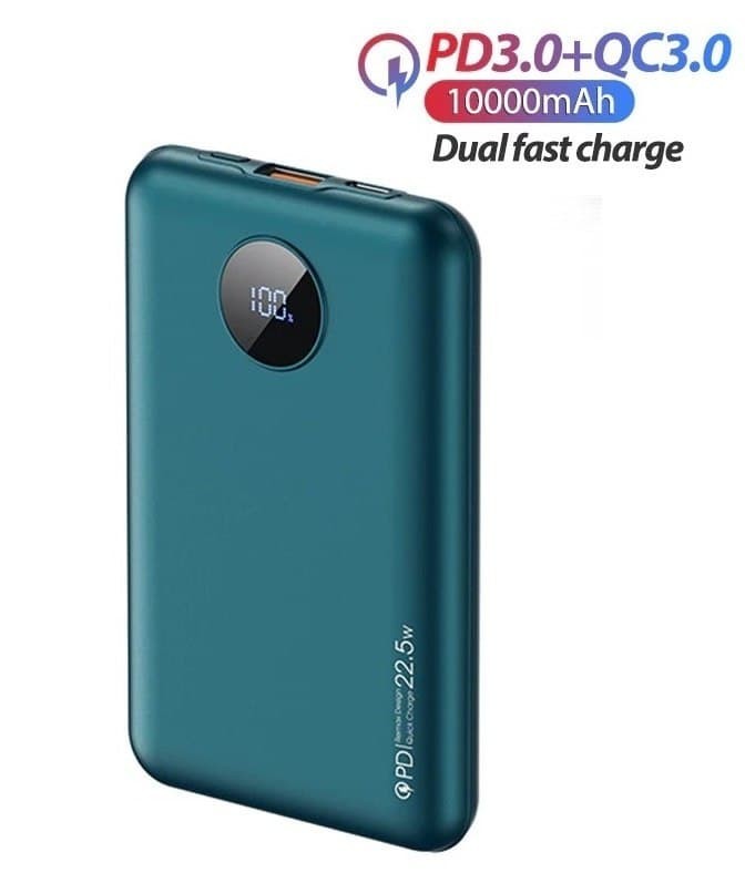 

Павербанк Remax Round Display 10000 mAh 22.5W |USB/Type-C| blue
