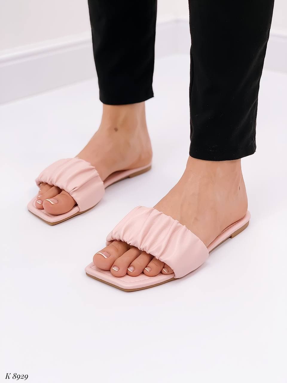 

Женские шлёпанцы Seastar Эко кожа (8929) 40 26 см Розовые