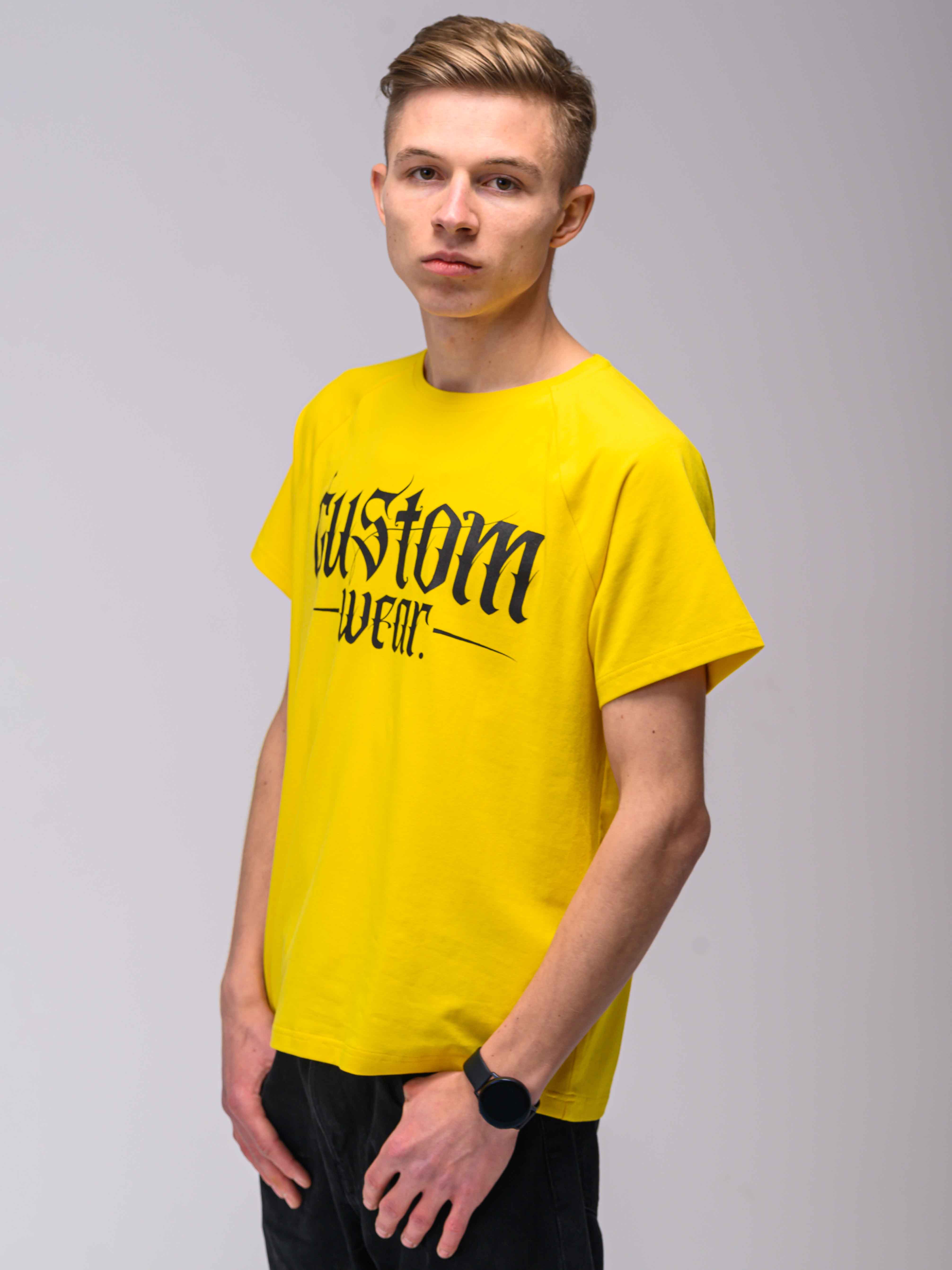 

Футболка жовта Gothic logo Custom Wear, Футболка жовта Gothic logo Custom Wear M