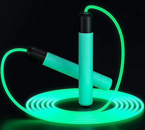 

Светящаяся скакалка спортивная ночная с led-подсветкой Неоновая Зеленая