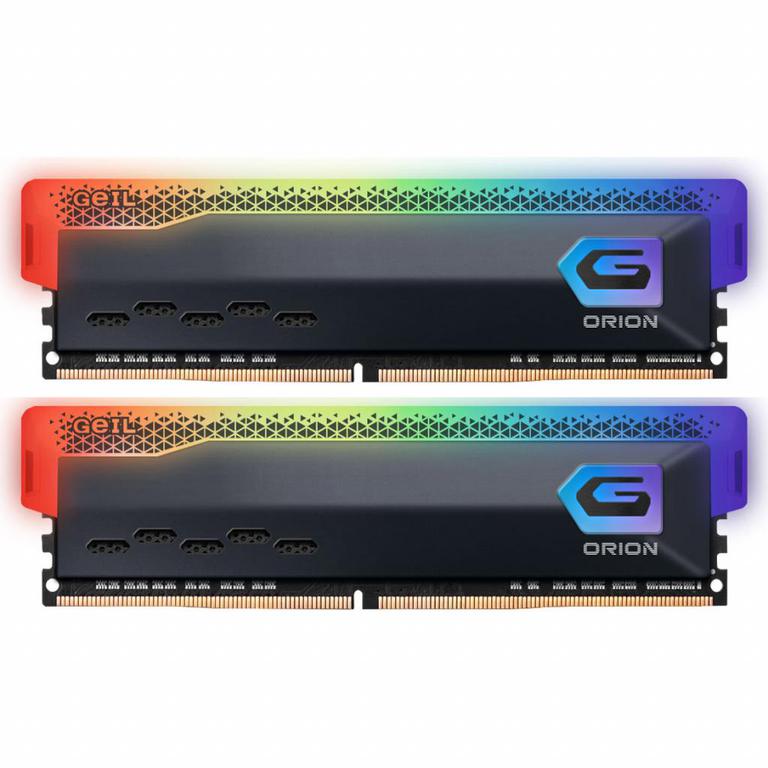 

Модуль памяти GEIL Orion RGB Titanium Gray DDR4 3200MHz 16GB Kit 2x8GB (GOSG416GB3200C16BDC)