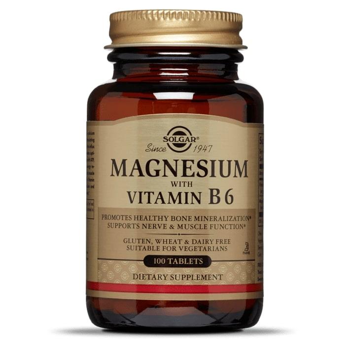 

Mагний с витамином B6 Solgar Magnesium with Vitamin B6 100 таблеток