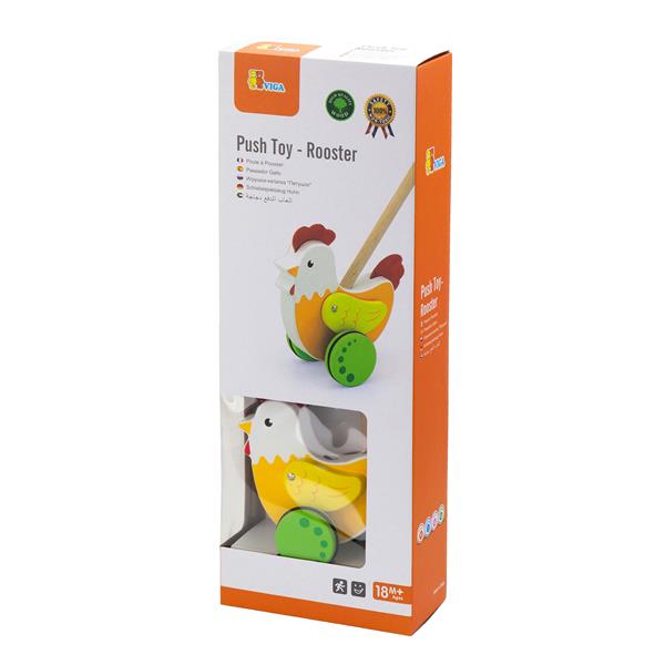 

Дерев'яна каталка Viga Toys Півник (50964)