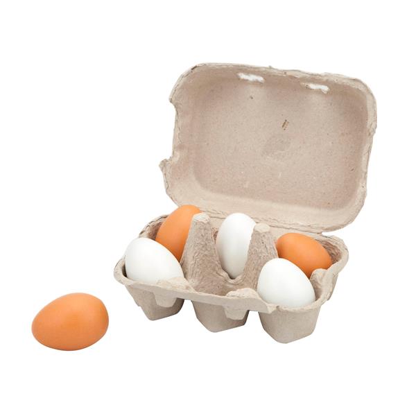 

Іграшкові продукти Viga Toys Дерев'яні яйця в лотку, 6 шт. (59228)