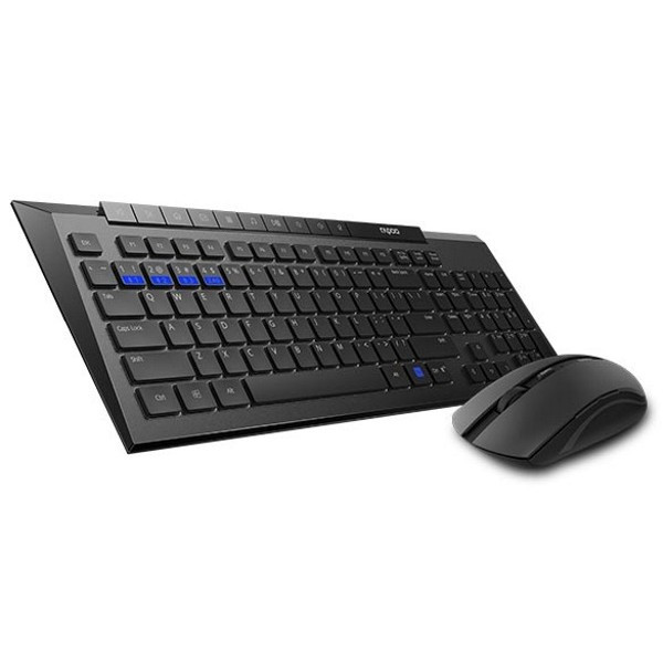 

Комплект (клавиатура, мышь) Rapoo 8200M Wireless Black