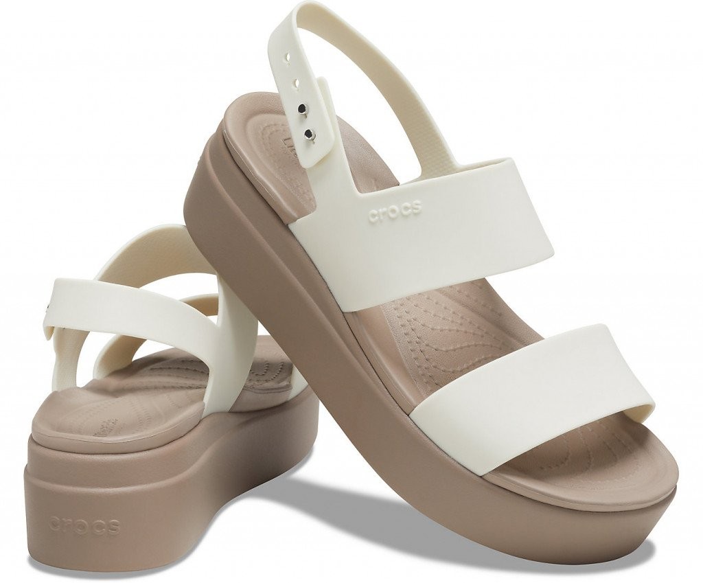

Босоножки Crocs Brooklyn Low Wedge, W8, белые, 38-39