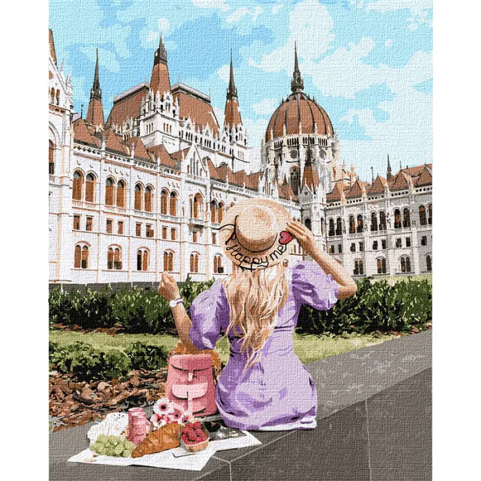 

Картина по номерам. "Выходные в Будапеште" 40*50см KHO4780