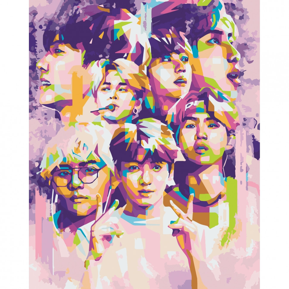 

Картина по номерам "BTS. Bangtan Boys" Art Craft 10273-AC 40х50 см