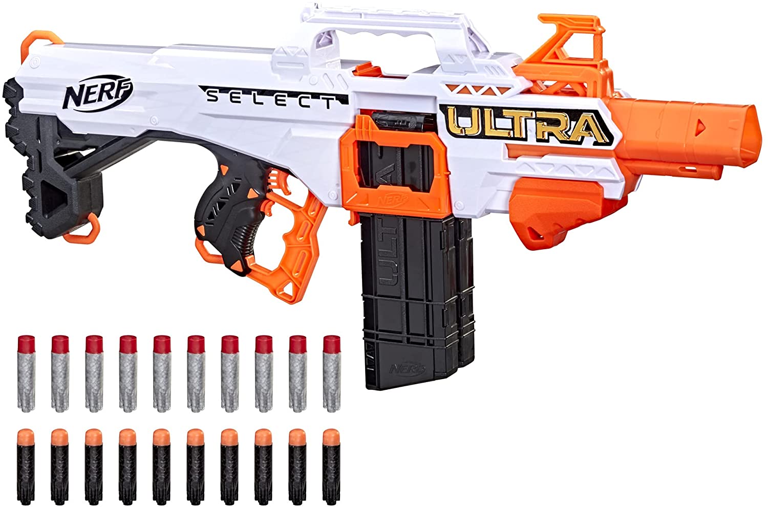 

Бластер Нерф Ультра Селект ЭКО Упаковка Nerf Ultra Select Fully Motorized Blaster Hasbro (F0958)