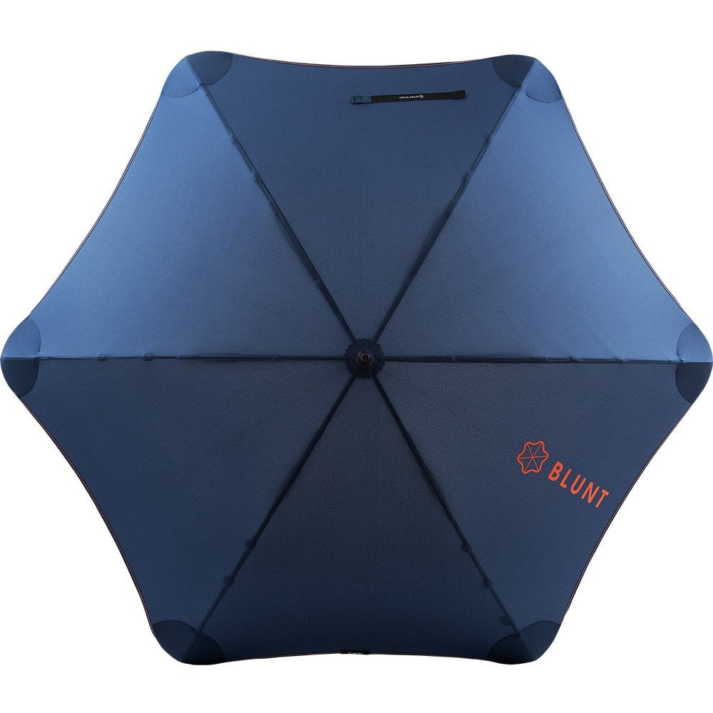 

Мужской зонт-трость механический противоштормовой BLUNT Bl-Sport-navy-orange