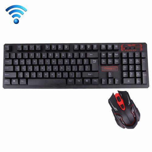

Компьютерная беспроводная клавиатура и мышь KEYBOARD HK-6500 Black