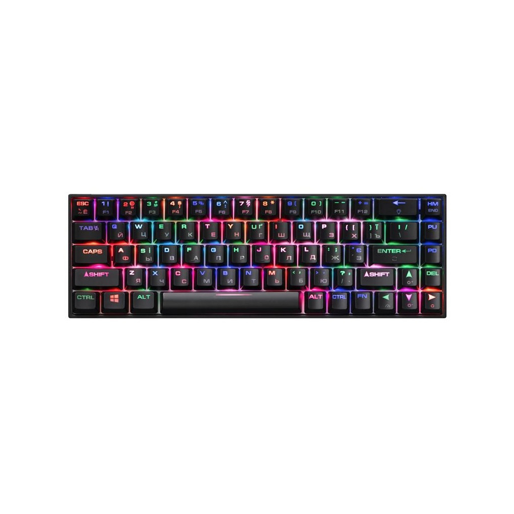 

Клавиатура 2E GAMING KG370 RGB 68key Gateron Red Switch USB Black (2E-KG370UBK-RD)