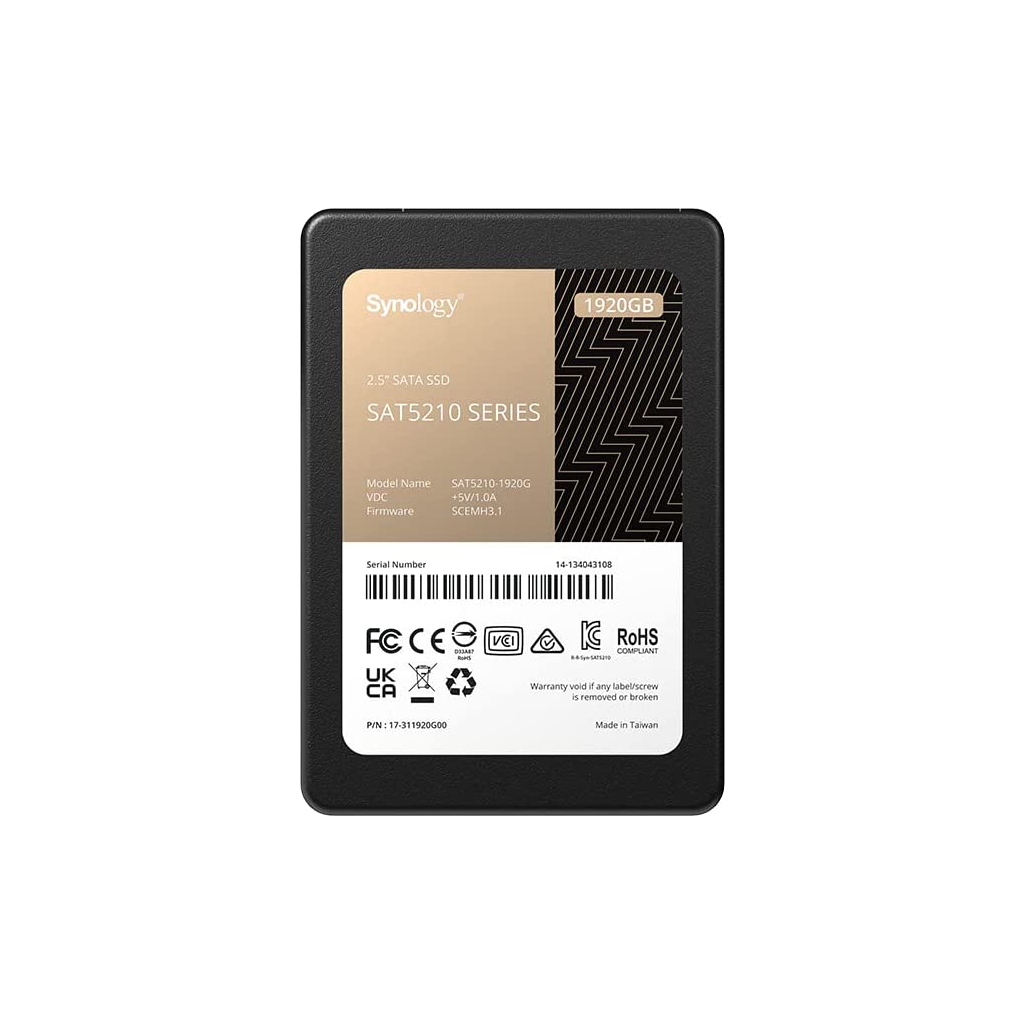 

Накопитель SSD для сервера 1920GB SATA 2.5 Synology (SAT5210-1920G)