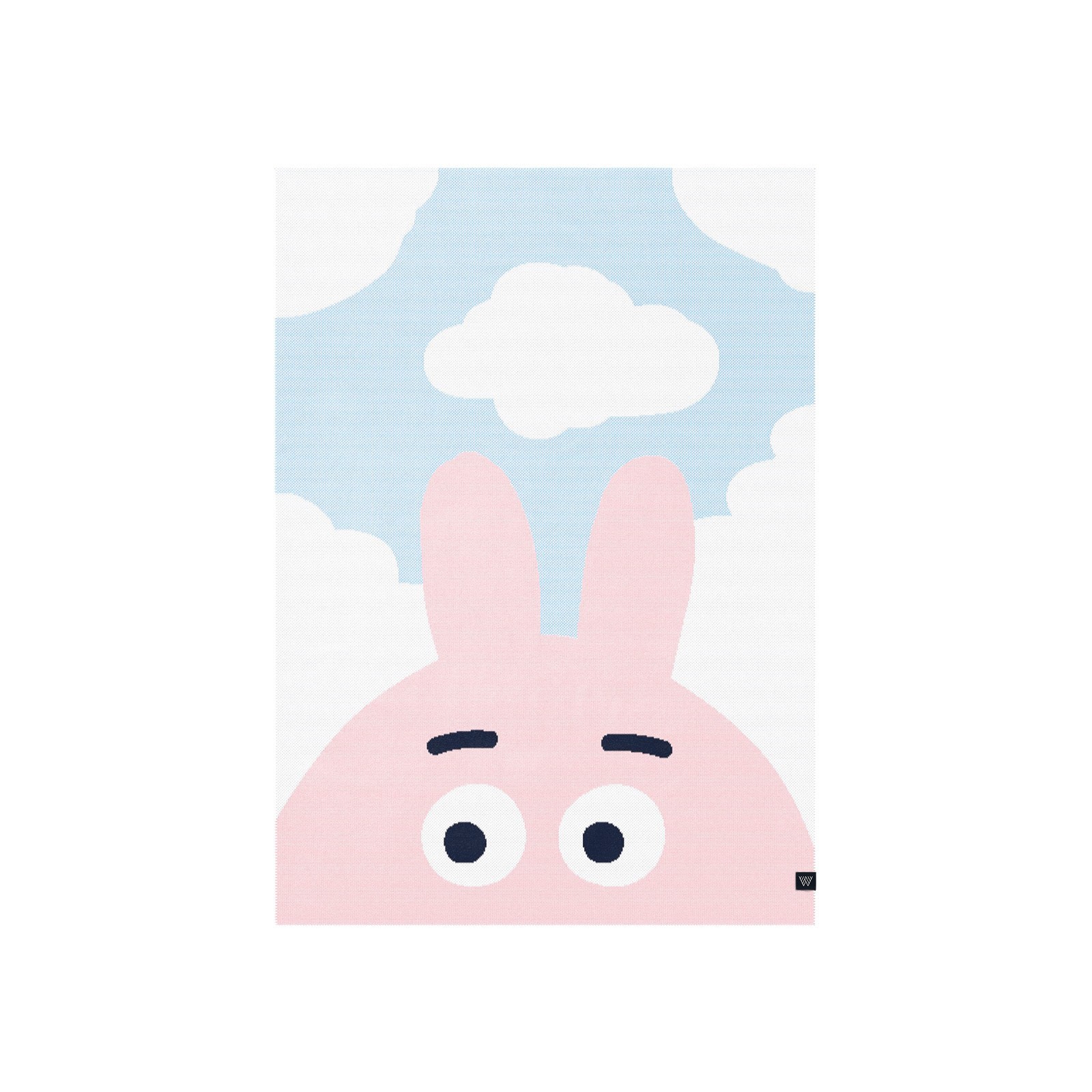 

Детский плед Woolkrafts BUNNY 100x140 розово-голубой WKK103