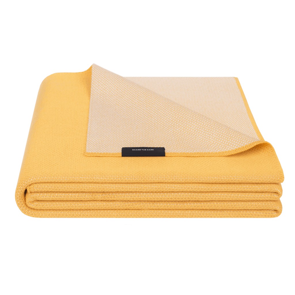 

Плед Woolkrafts BISQUE SOUP 140x200 желтый WKN108