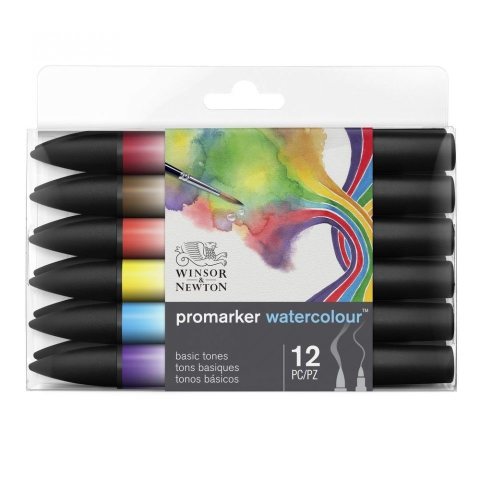 

Набор акварельных маркеров Winsor & Newton Watercolour Markers Set, 12 шт