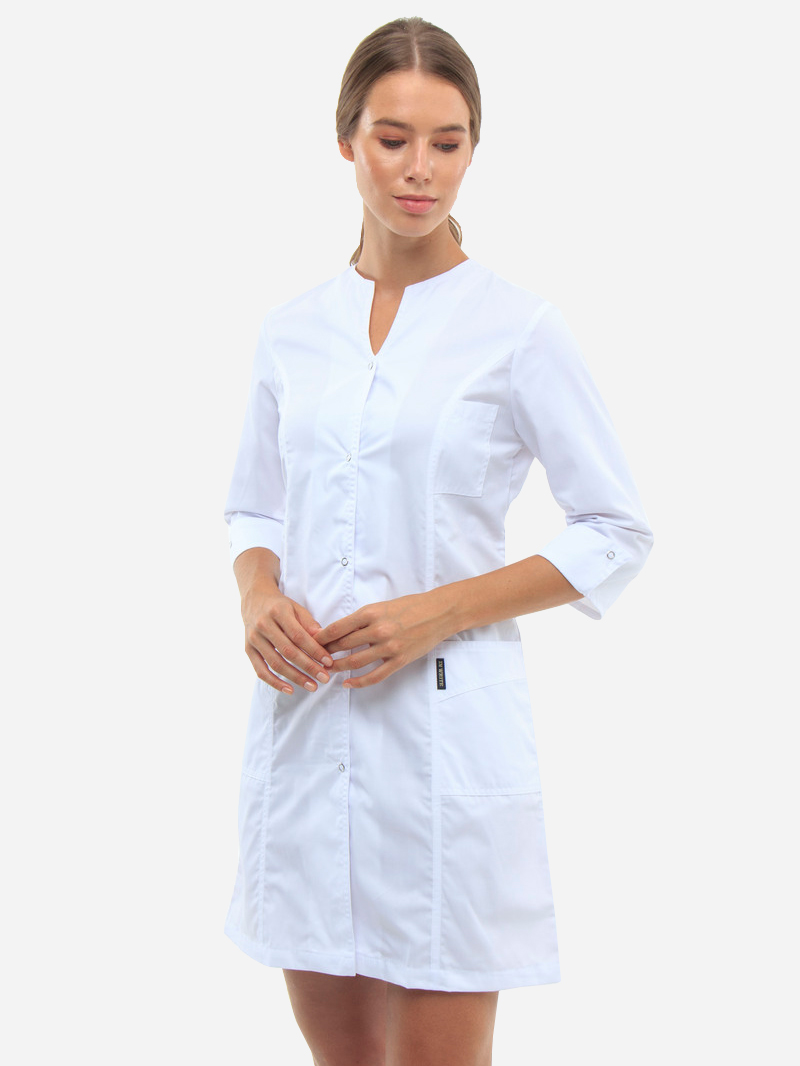 

Медицинский халат In White 101  Белый, Медицинский халат In White 101 38 Белый