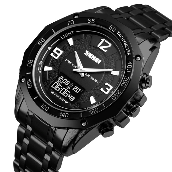 

Мужские часы Skmei Kompass PRO Black ударостойкие