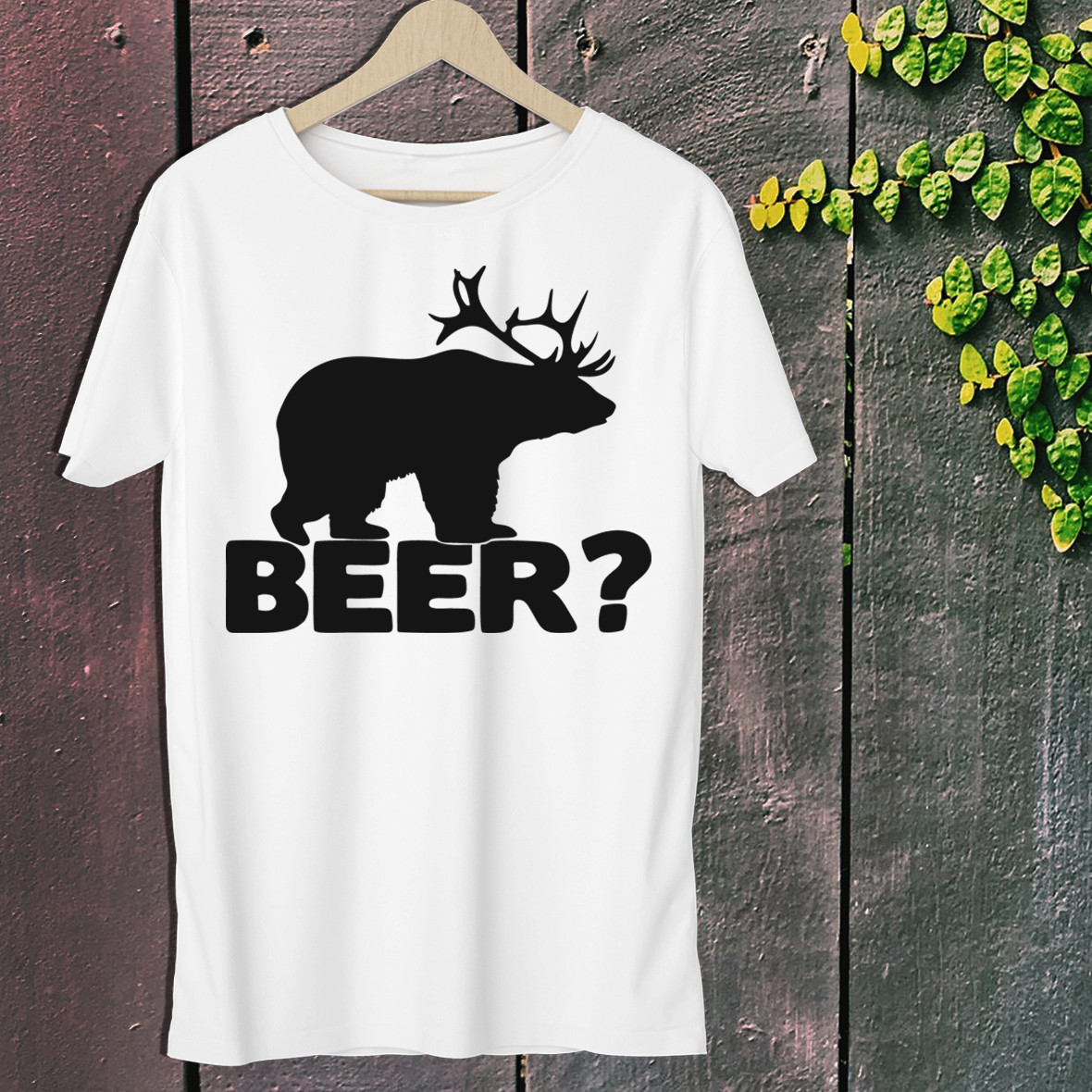 

Мужская футболка для охотника с принтом "Beer" Push IT , Белый, Мужская футболка для охотника с принтом "Beer" Push IT L, Белый