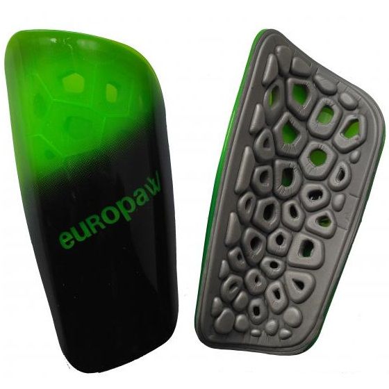 

Щитки футбольные Europaw light черно-зеленые