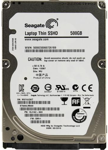 

Жесткий диск Seagate Laptop 2.5" 500GB SSHD SATAIII 5400rpm (ST500LM000) Refurbished