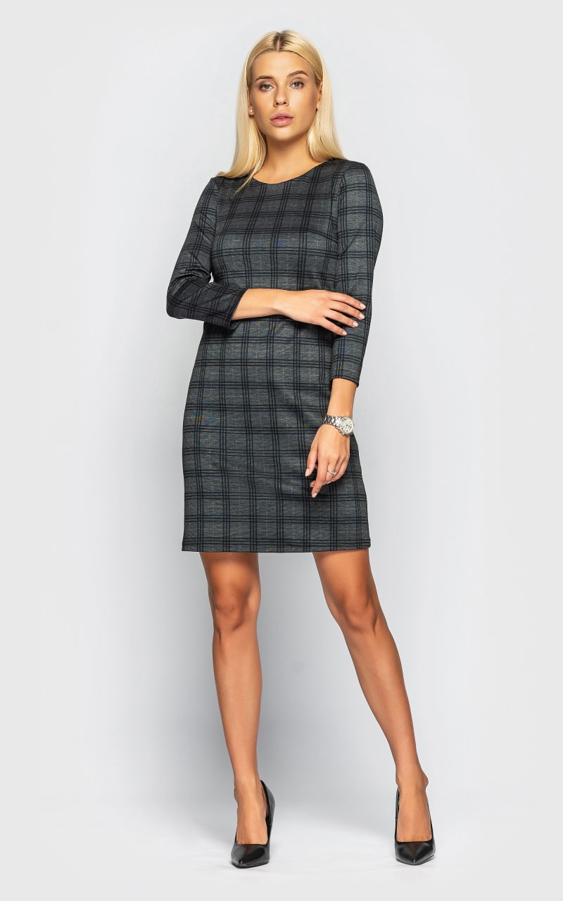 

Fashions Платье в клетку Alina Fashions  серый (4014, Fashions Платье в клетку Alina Fashions S серый (4014)