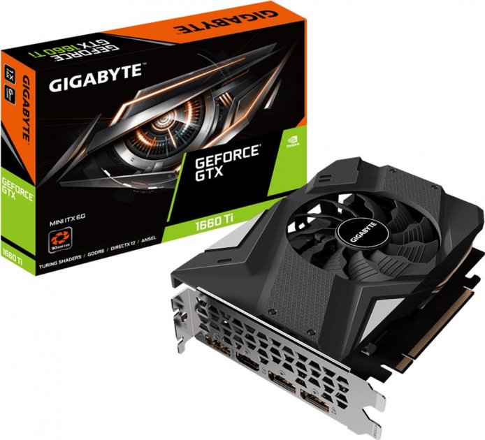 

Відеокарта GIGABYTE GeForce GTX 1660 Ti Mini ITX 6G (GV-N166TIX-6GD)