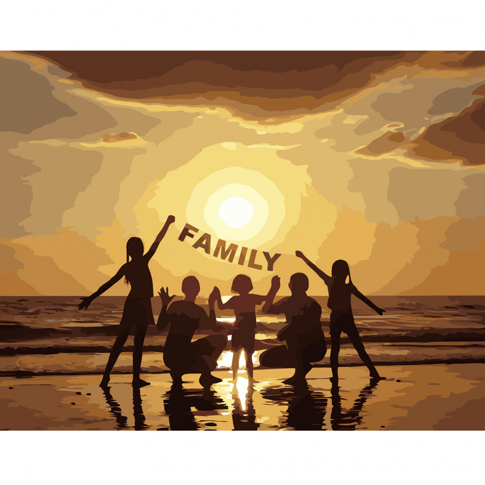 

Картина по номерам Strateg FAMILY, 40х50 см