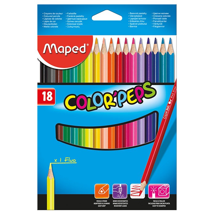 

Олівці кольорові Maped COLOR PEPS Classic, 18 кольорів