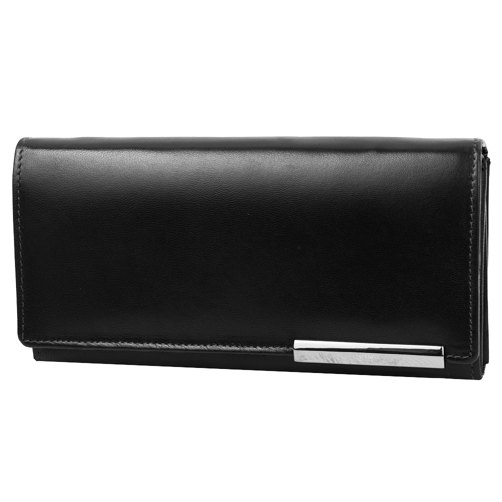 

Женский кожаный кошелек MALEDIVES DNKRD-12-GCL-M-black