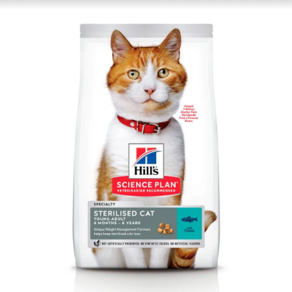 

Сухой корм Hill`s Science Plan Young Adult Sterilised Cat для кошек с тунцом - 10 кг