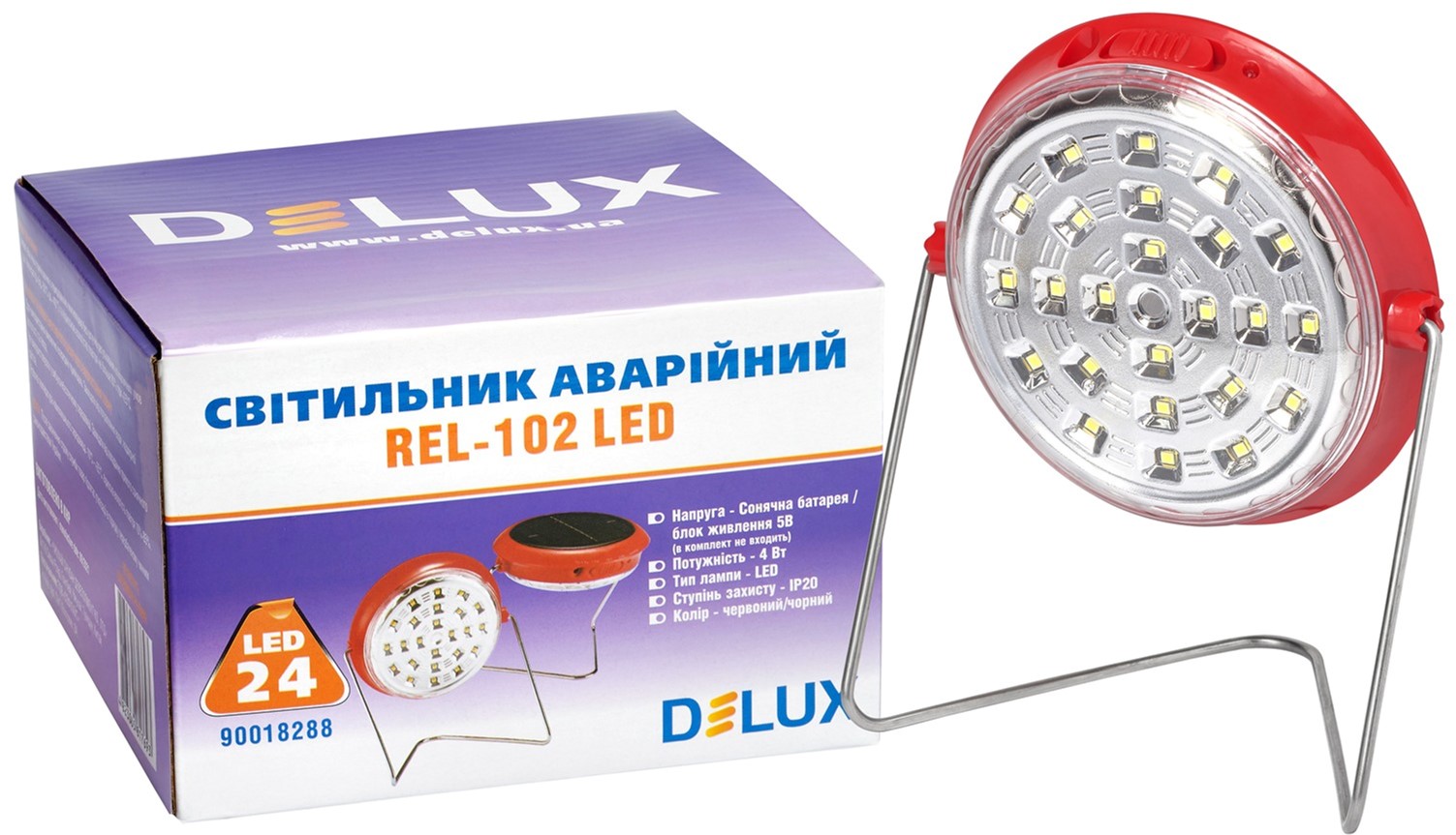 

Светильник аварийный DELUX REL-102 4W 24 LED (90018288)