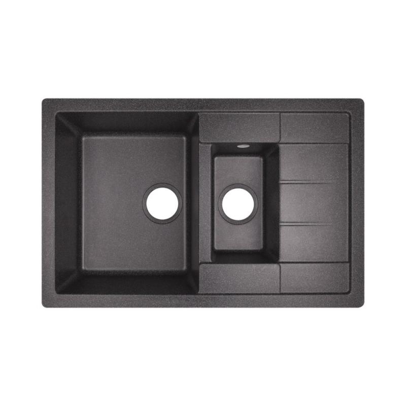 

Кухонная мойка Lidz 780x495/200 BLA-03 LIDZBLA03780495200 черная (80491)