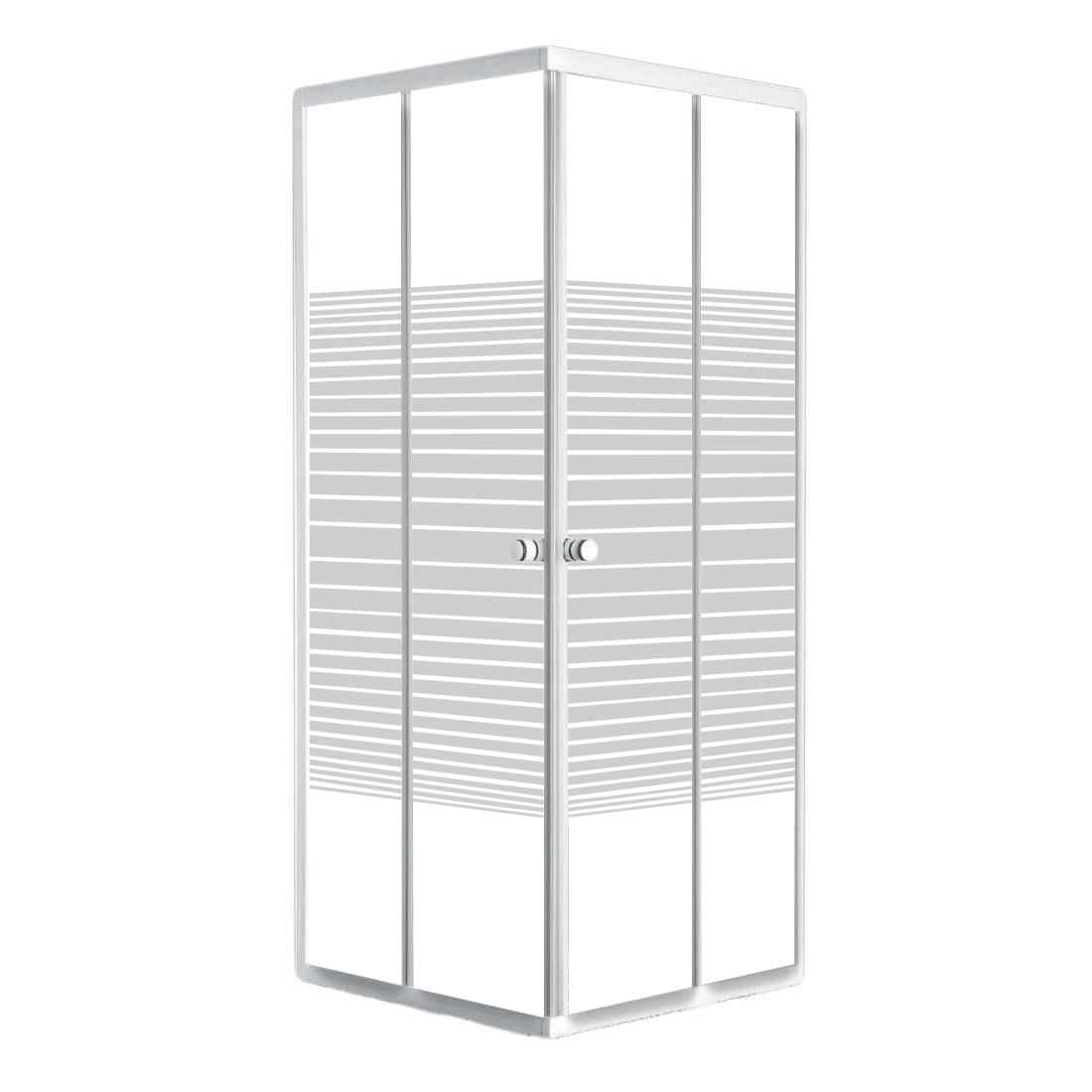 

Душевая кабина квадратная RJ VELUM 80х80х180см 80RZ082Linia сатин (83529)
