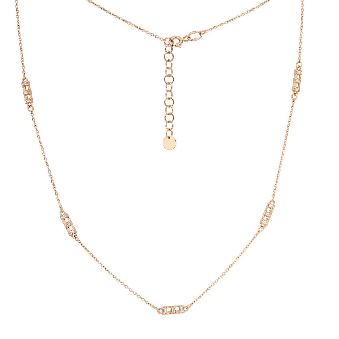 

Золотое колье со вставками фианитов Tango Jewellery Company 860435 размер 400