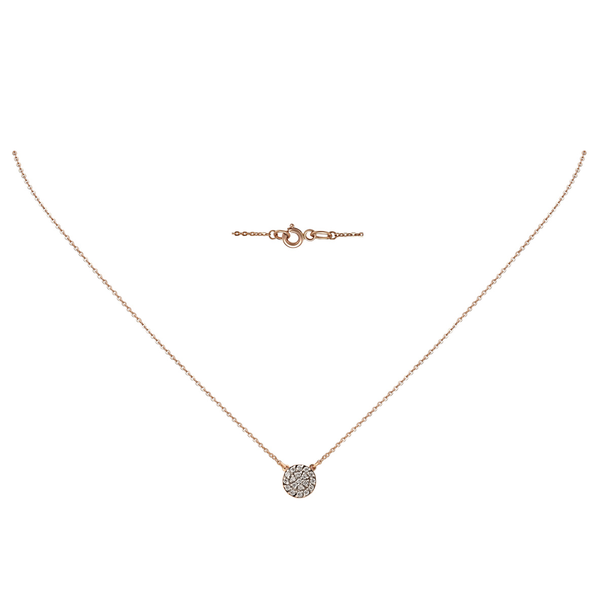 

Золотое колье с фианитом Tango Jewellery Company 860449 размер 400